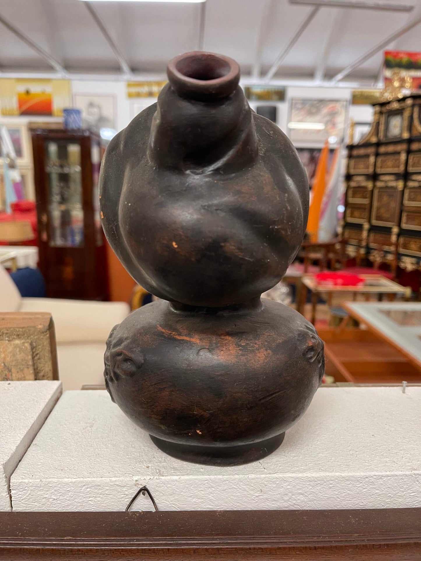 Scultura Rituale a Due Volti (Tipo Elegua)