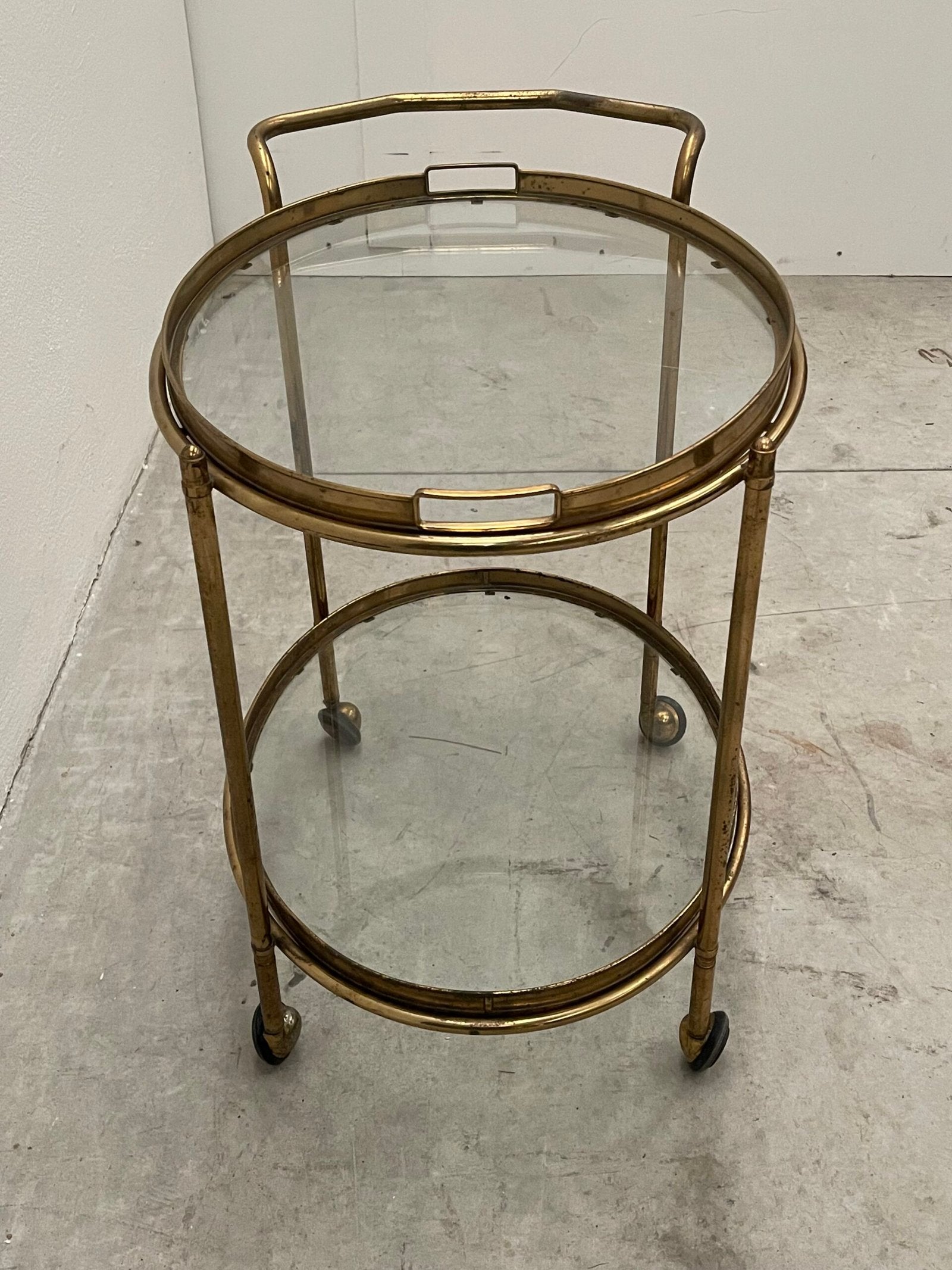 Carrelo bar in ottone italiano 60