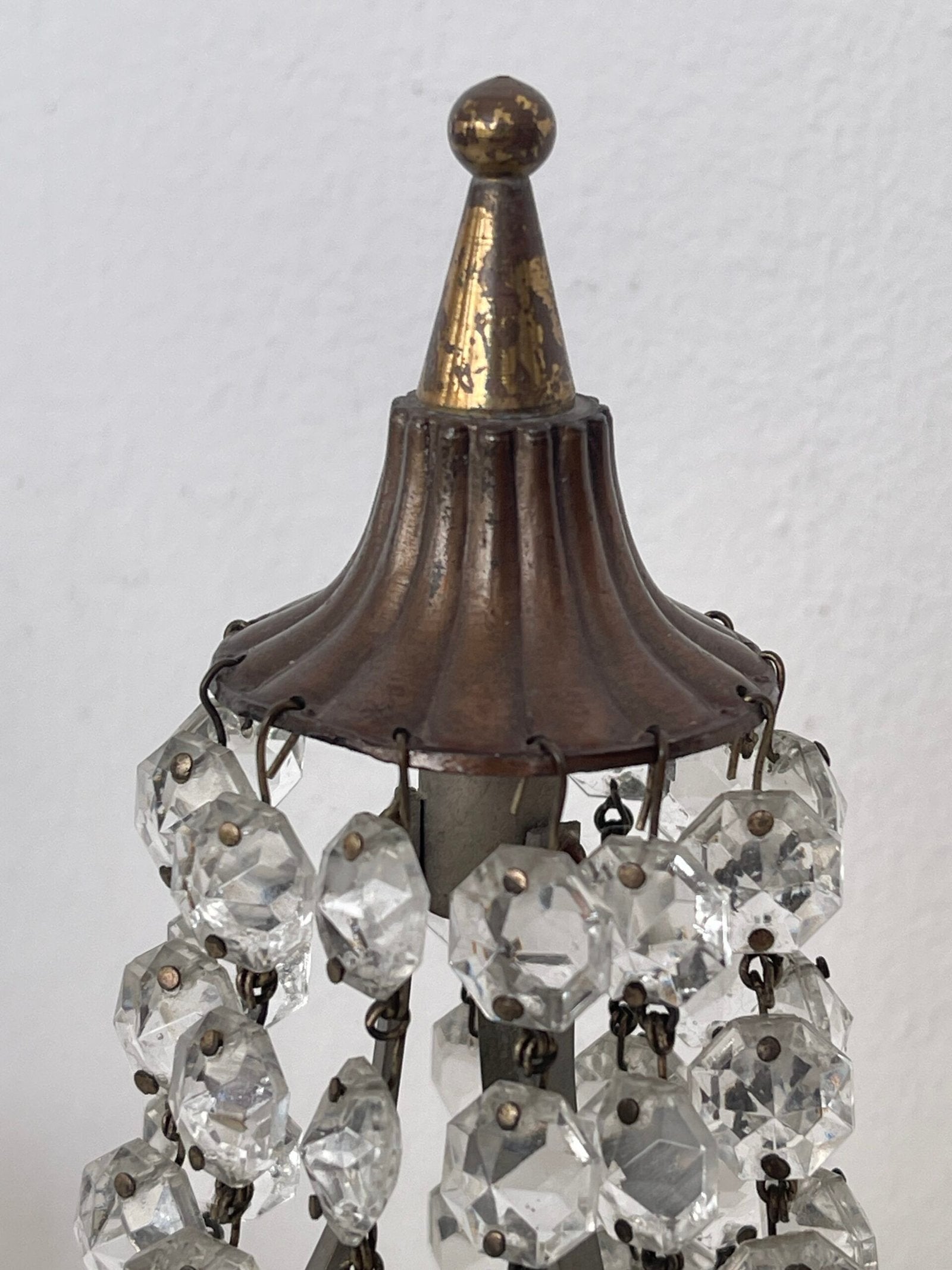 Coppia di lampade in stile classico con Cristalli - Eleganza e Raffinatezza