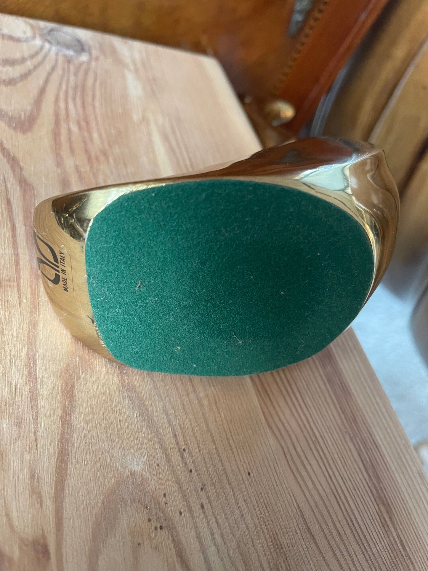 Scultura Decorativa "Cigno Strizzato" in Ottone Massiccio