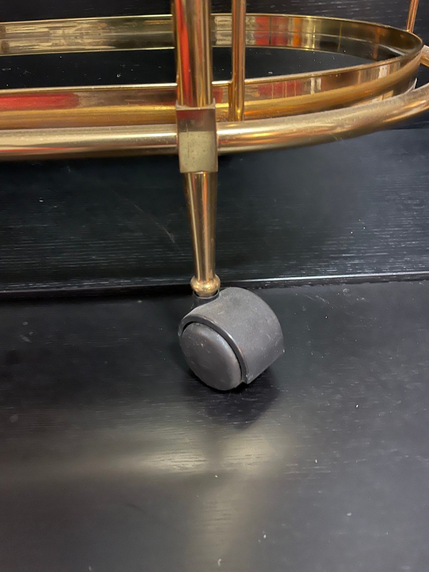 Carrello bar in ottone italiano anni '90