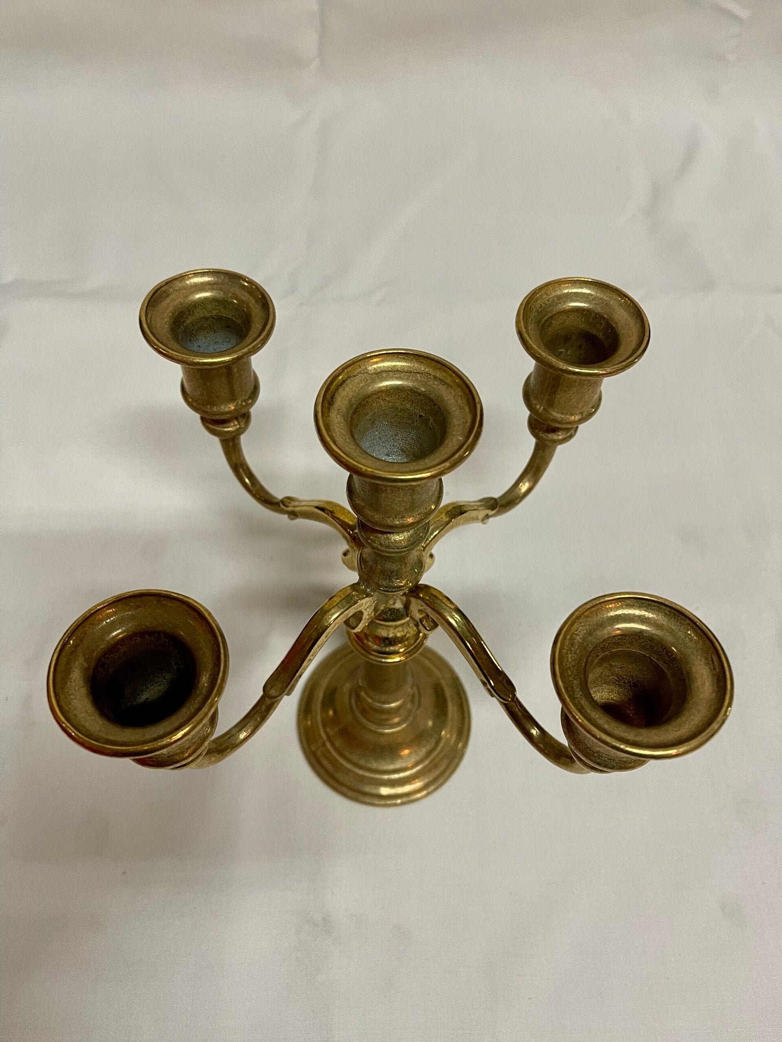 Coppia di candelabri in bronzo XX secolo italiana