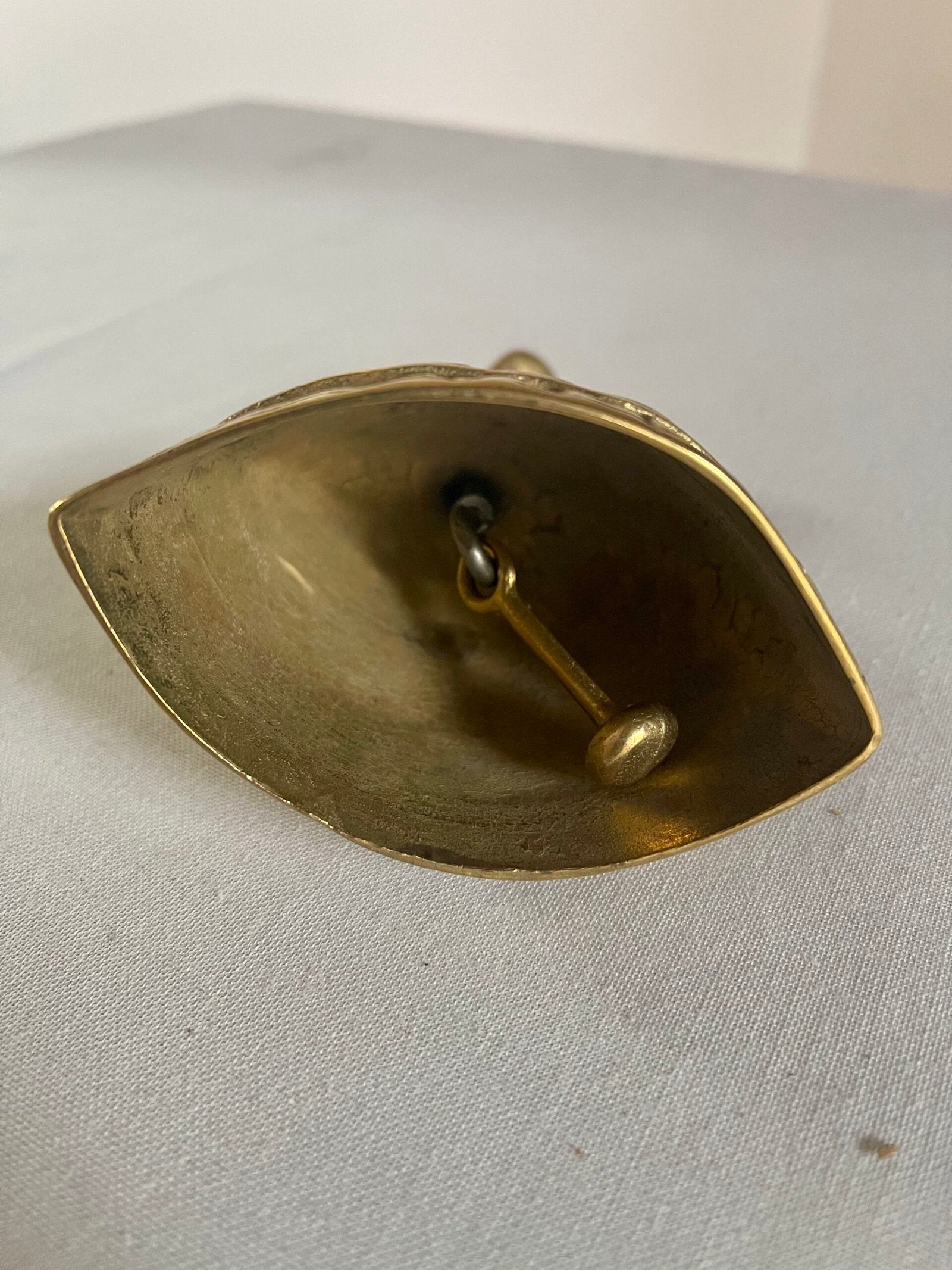 Statuetta/Campana in Bronzo a Forma di Dama Vittoriana