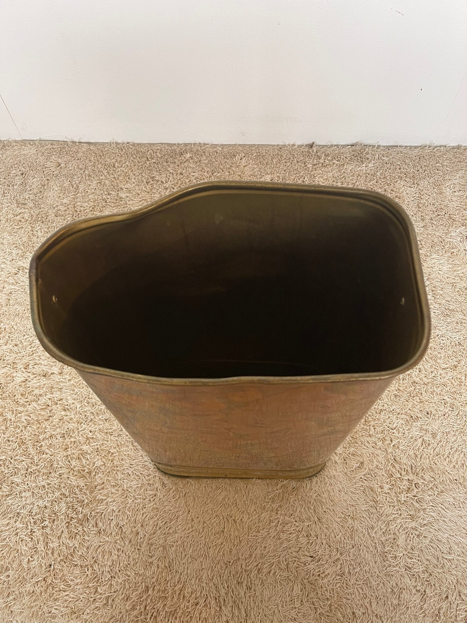 Secchio in Rame Anticato con Manici Laterali – Stile Vintage