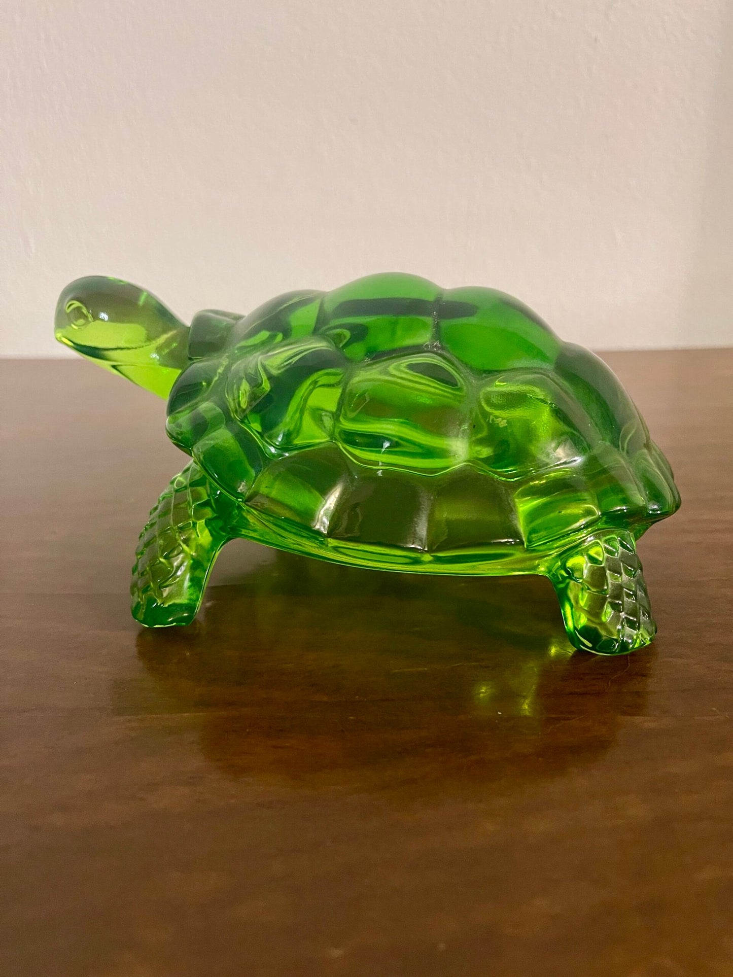 Scultura Tartaruga in Vetro – Verde Smeraldo