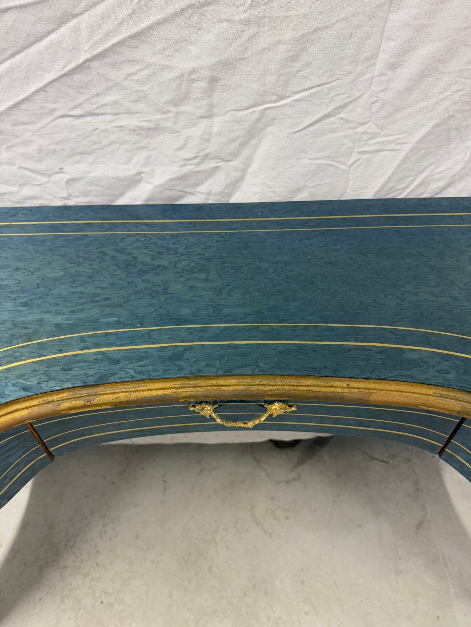 Consolle «Onda Reale Blu e Oro»