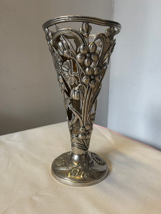 Portafiori/Vaso a gabbia in stile Liberty