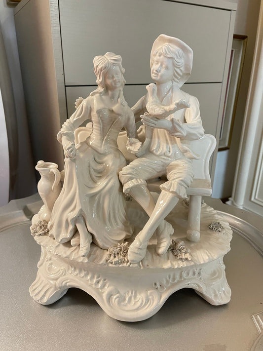 Coppia Nymphenburg in Porcellana Biscuit