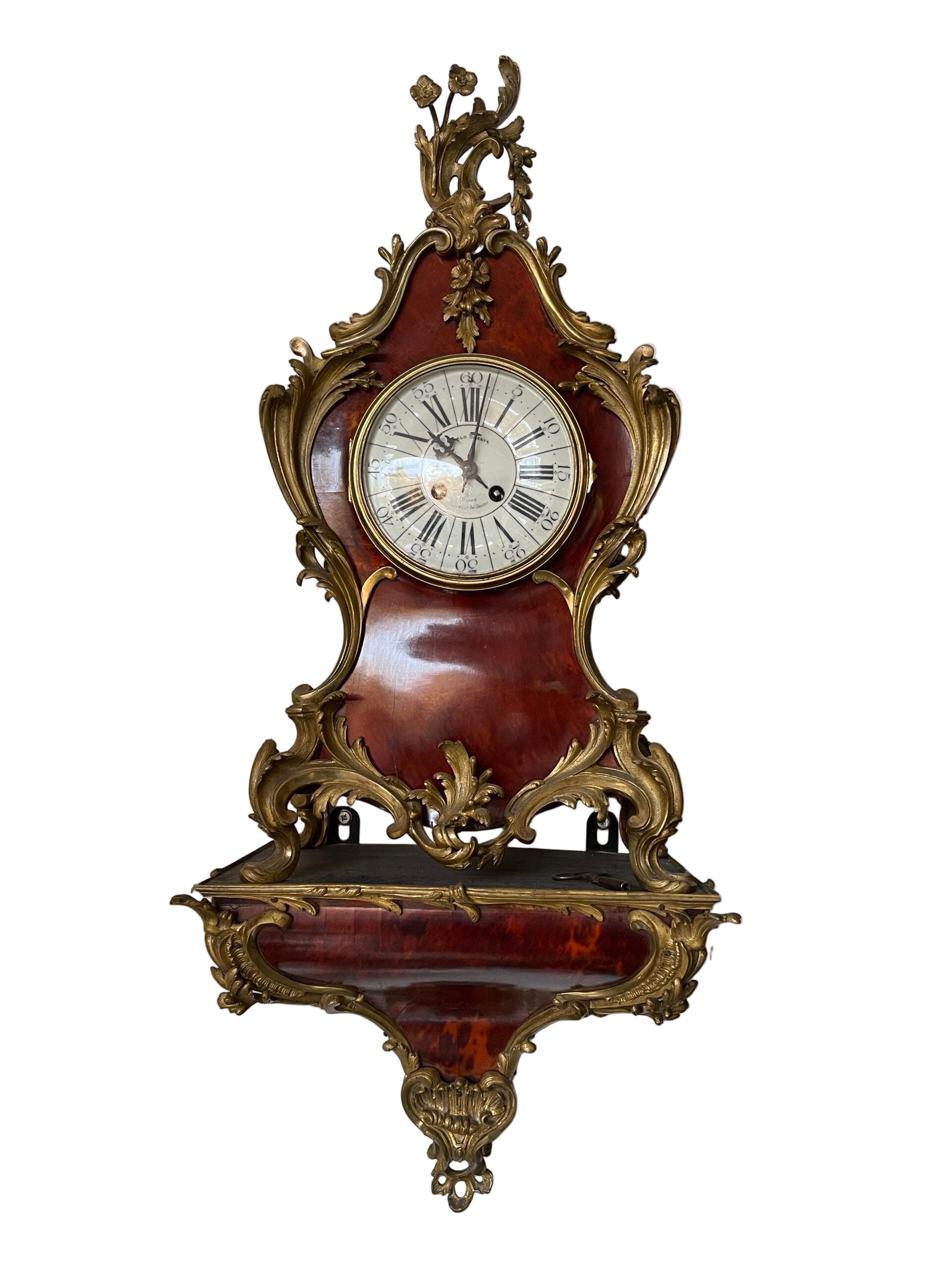 Console da Parete in Stile Rococò – Supporto per Orologio o Oggettistica