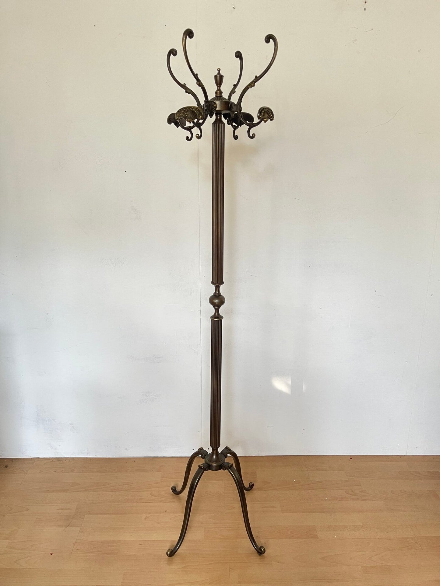 Appendiabiti italiano in Bronzo Forgiato con Dettagli Eleganti, anni '70