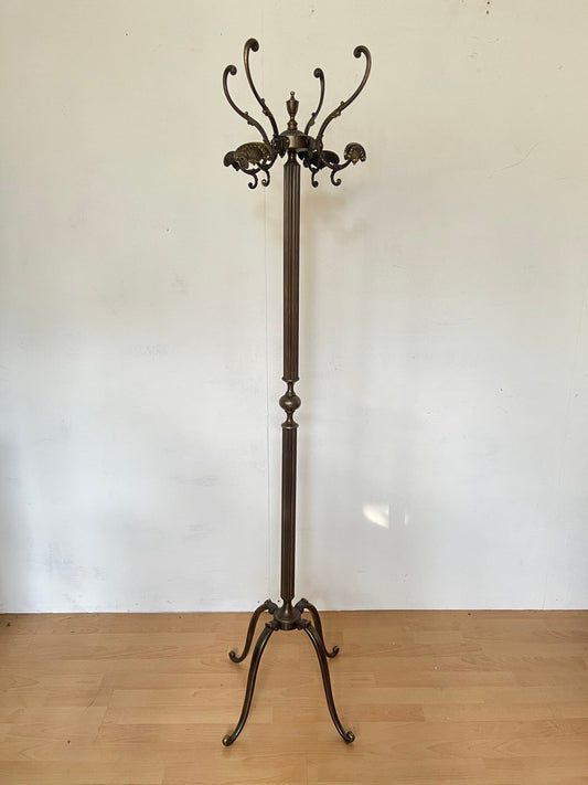 Appendiabiti italiano in Bronzo Forgiato con Dettagli Eleganti, anni '70