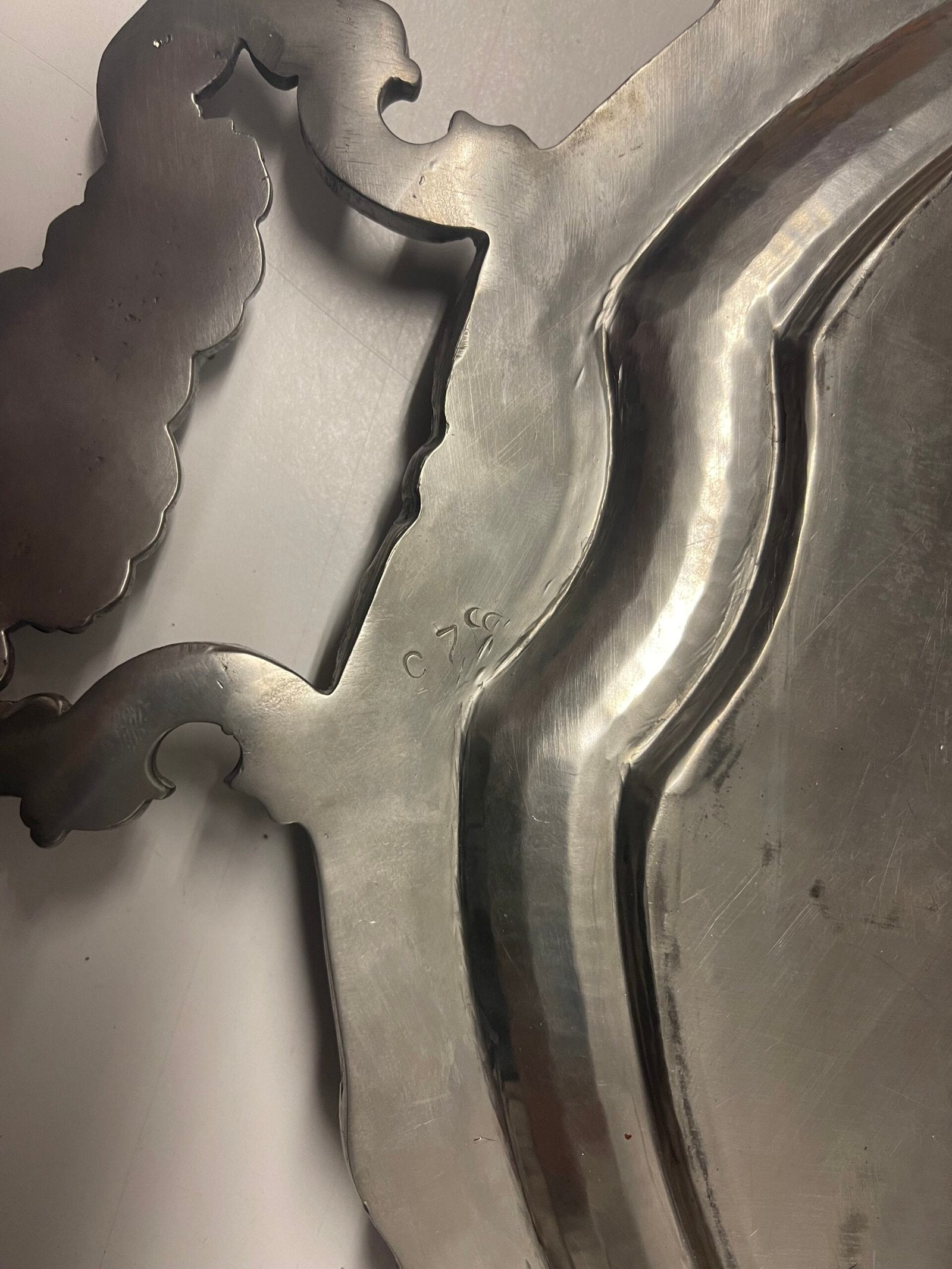 Vassoio Ovale Sbalzato