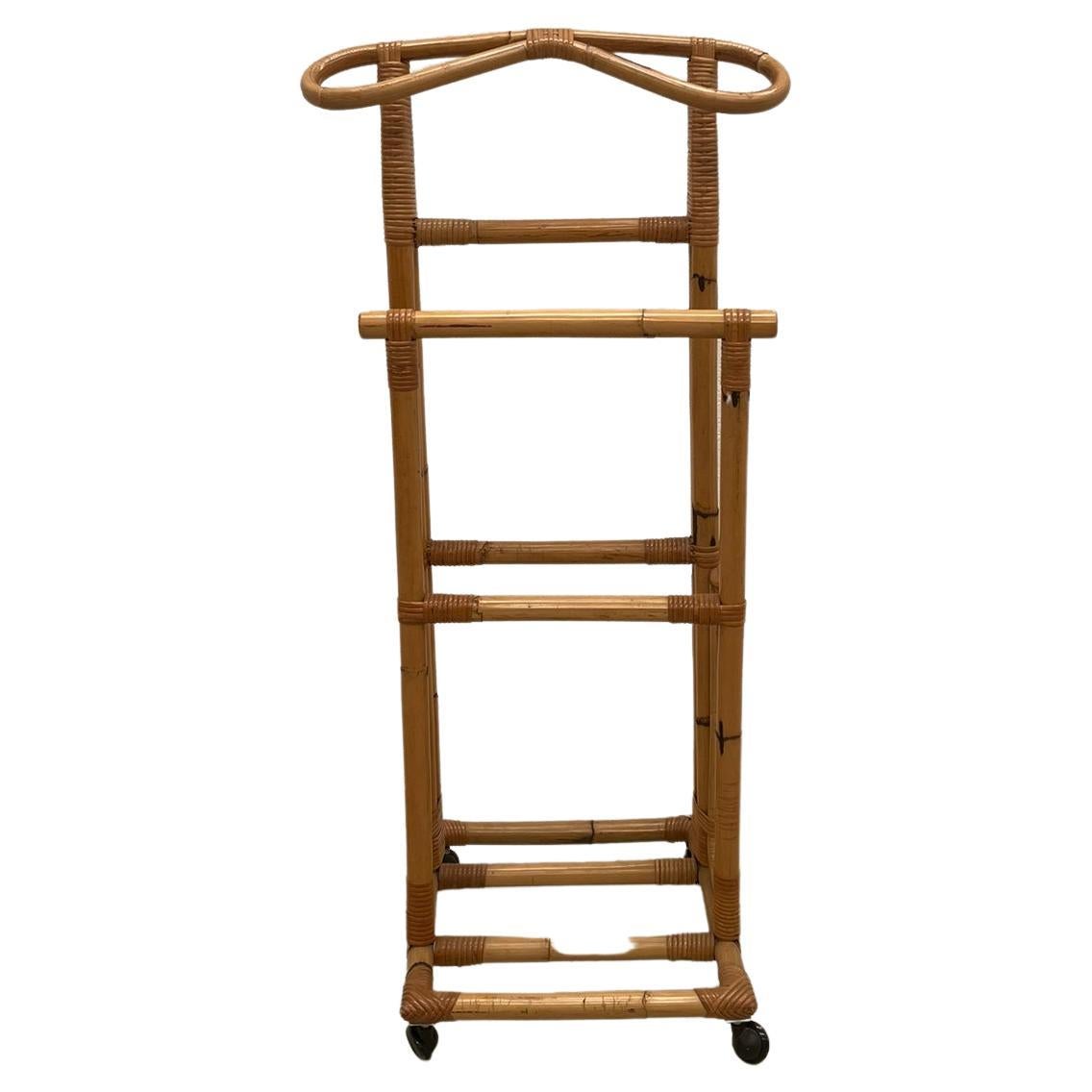 Appendiabiti in bambù italiano degli anni '70