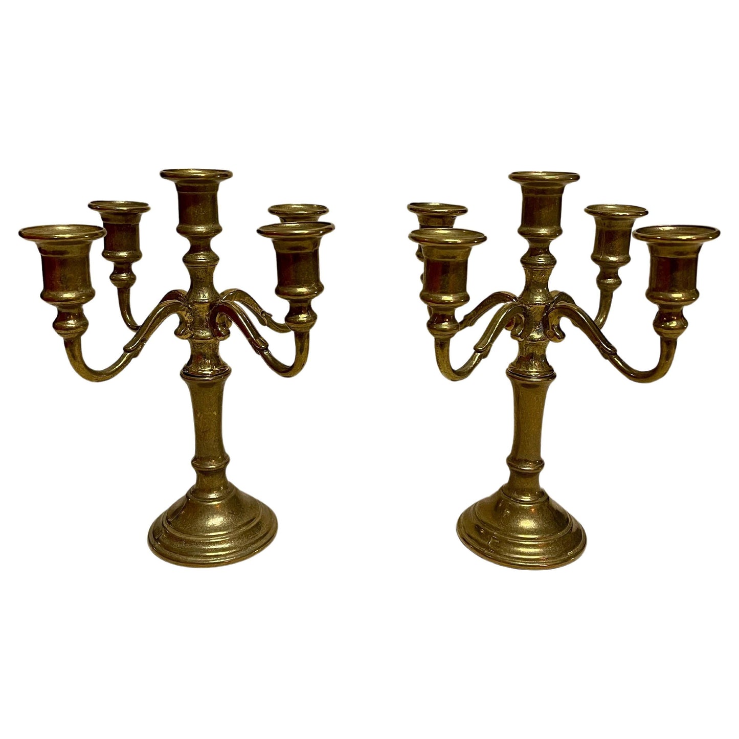 Coppia Candelabri bronzo stile antico italia