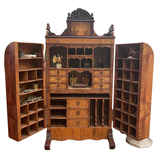 Royal Organizer desk in prestigious fruits. Wood Italian origin 1960