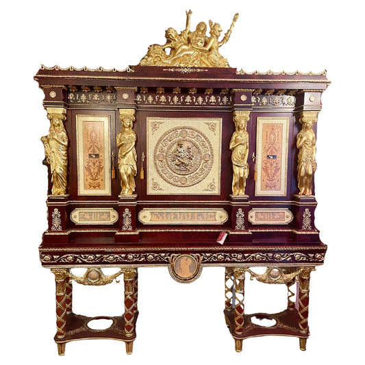 Grande monetiere Maria Antonieta placcato in oro, XX SECOLO