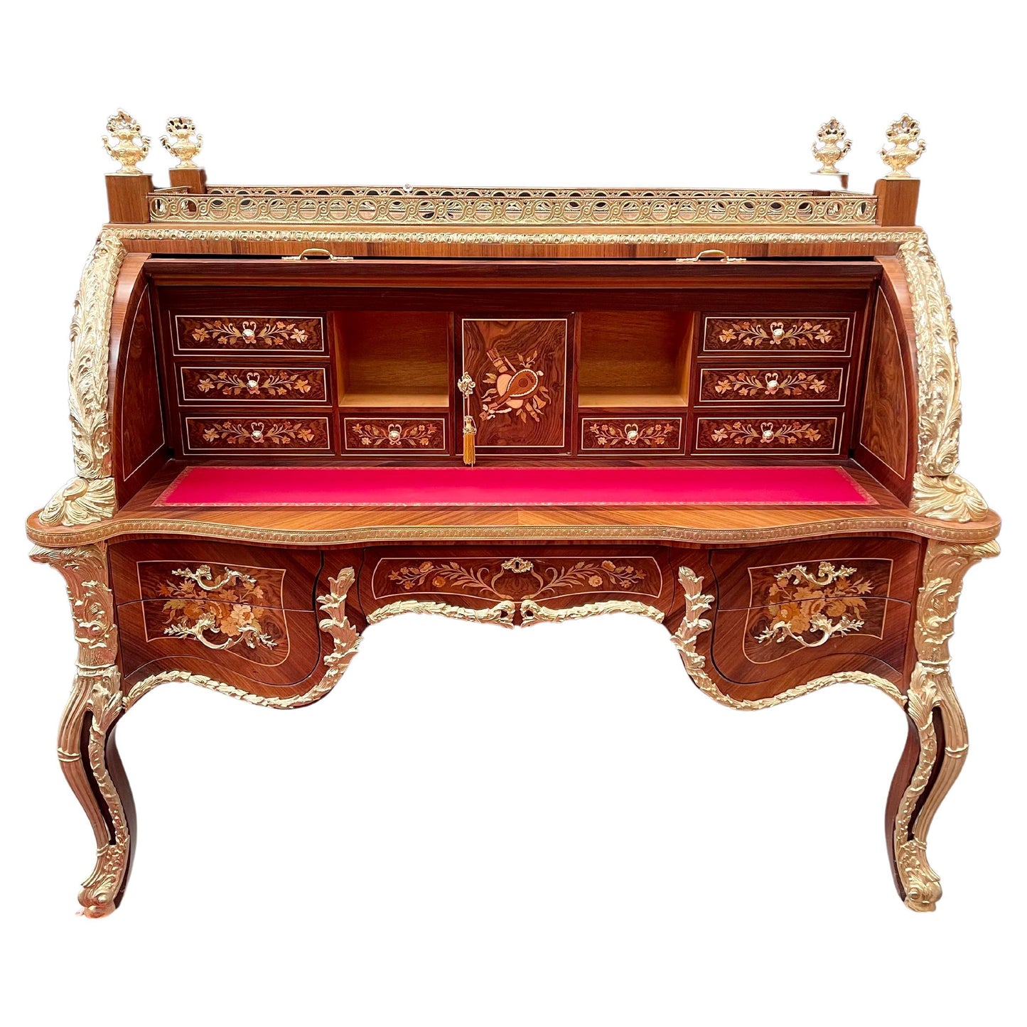 Maestosa Scrivania Style Luigi XV - Francia