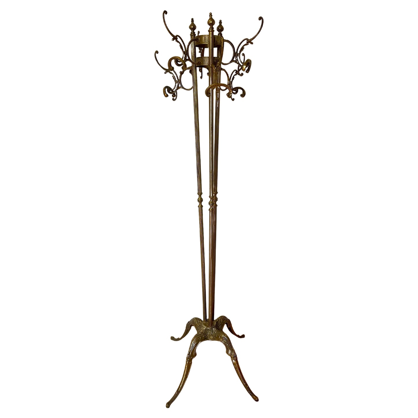 Raro Appendiabiti in ottone 1980