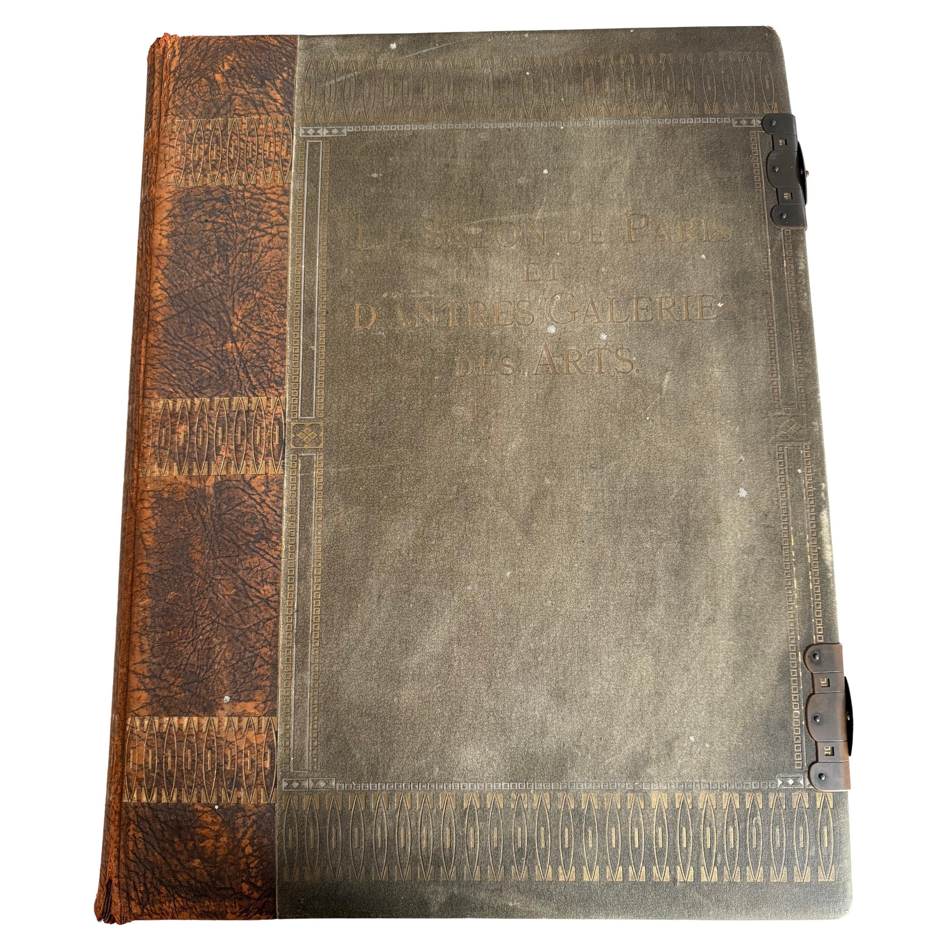 Libro antico collezione di foto e ritratti francese XIX secolo