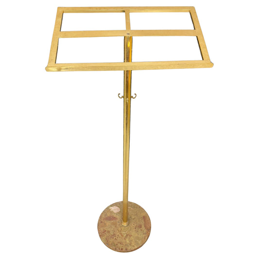 Leggio altare in ottone con base in marmo italiano vintage anni '90