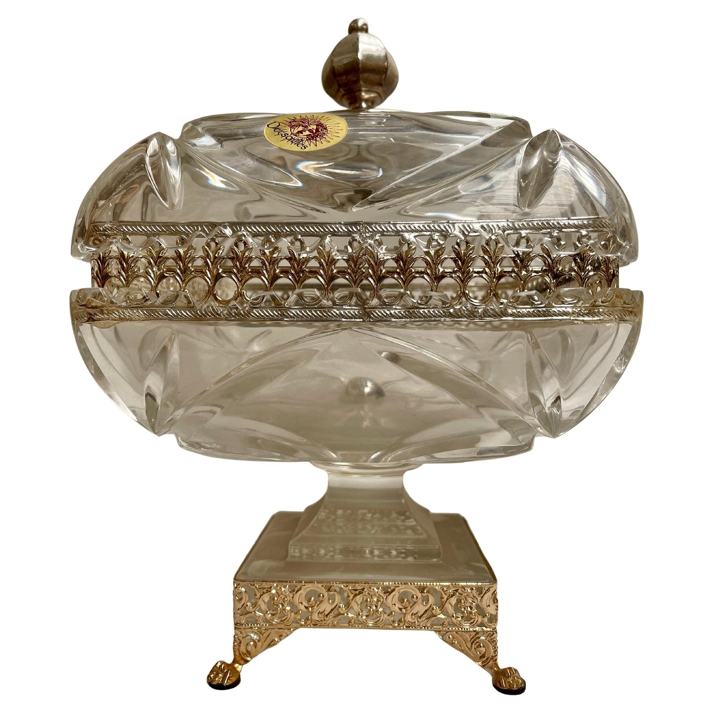 lussuosa ciotola in cristallo XX secolo italiano