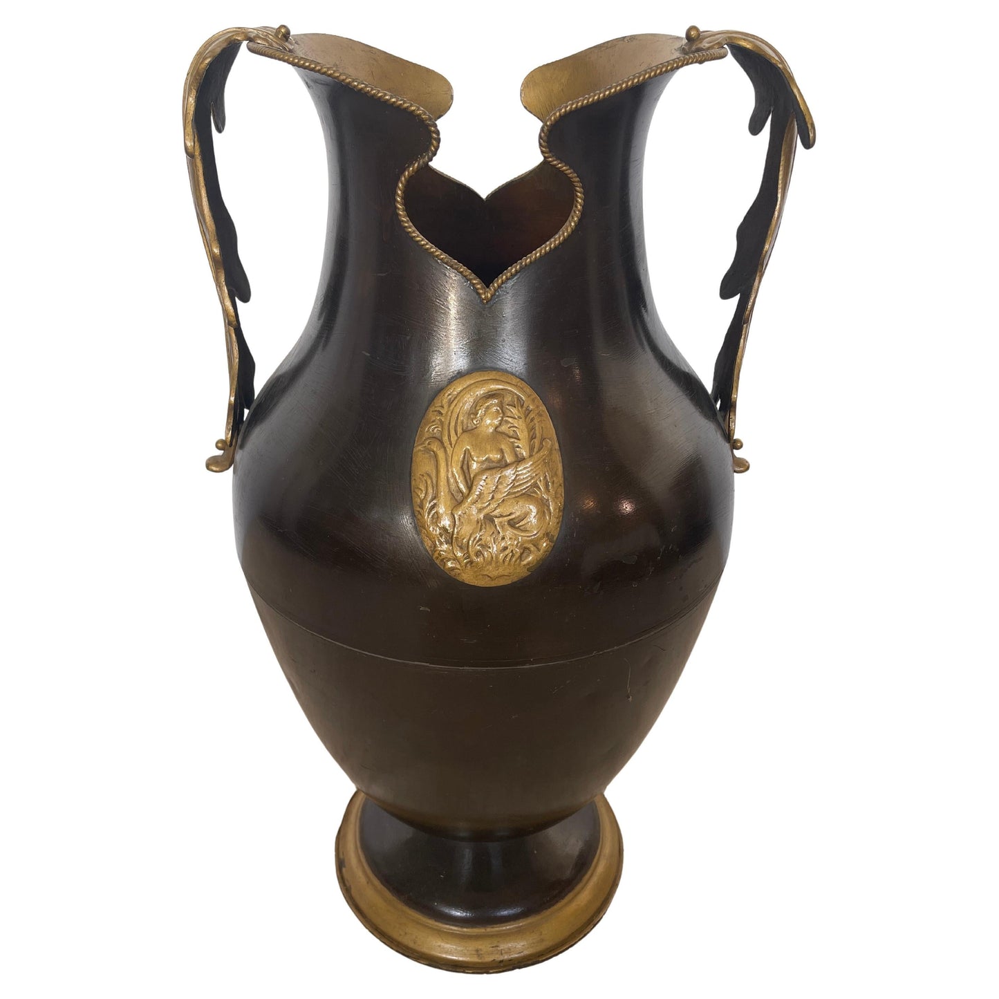 Portaombrelli italiano in ottone stille classico anni '90