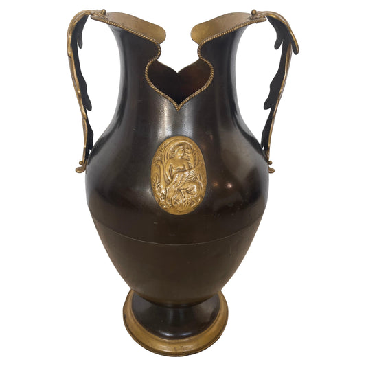 Portaombrelli italiano in ottone stille classico anni '90