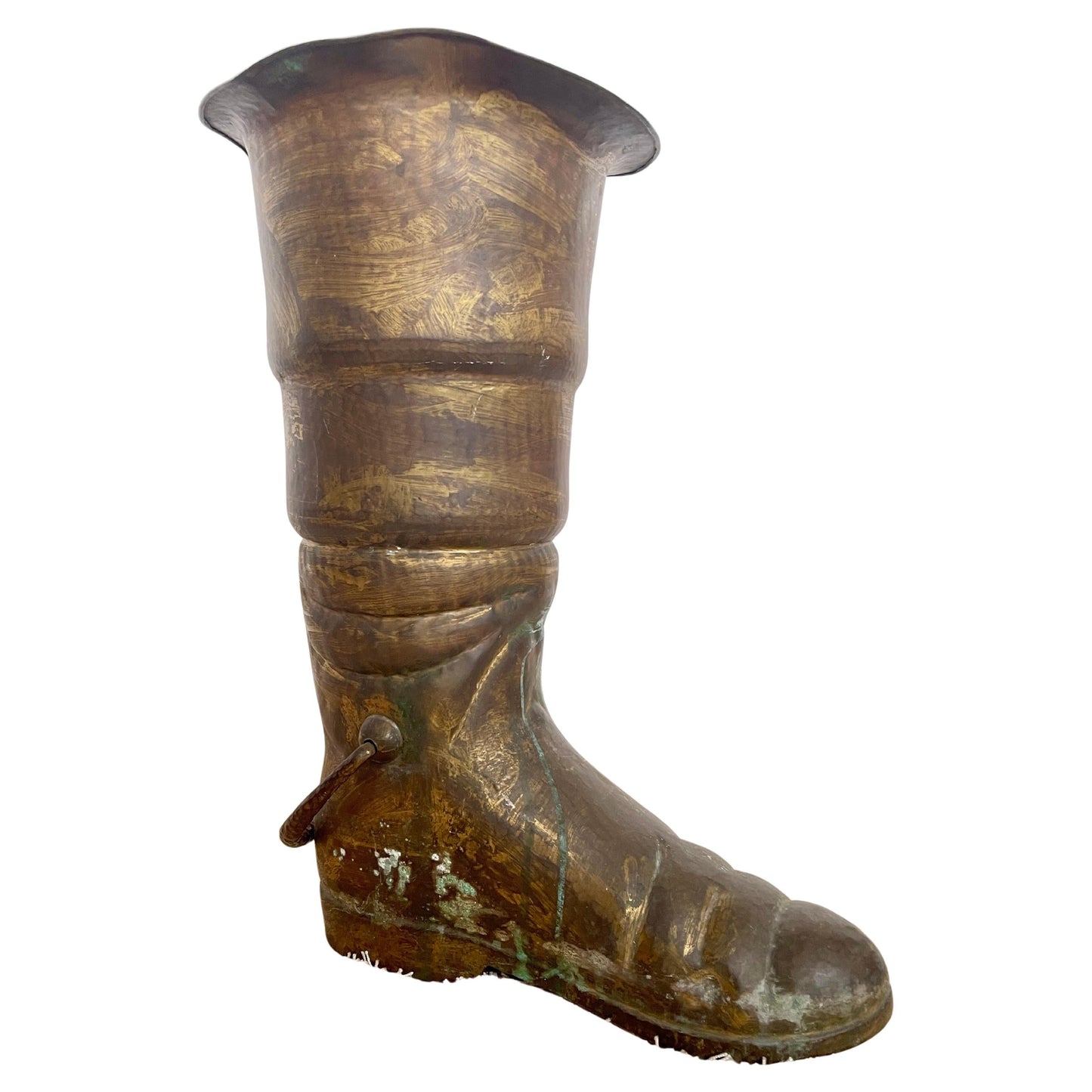 Antico Portaombrelli in ottone stile bota vintage XIX secolo