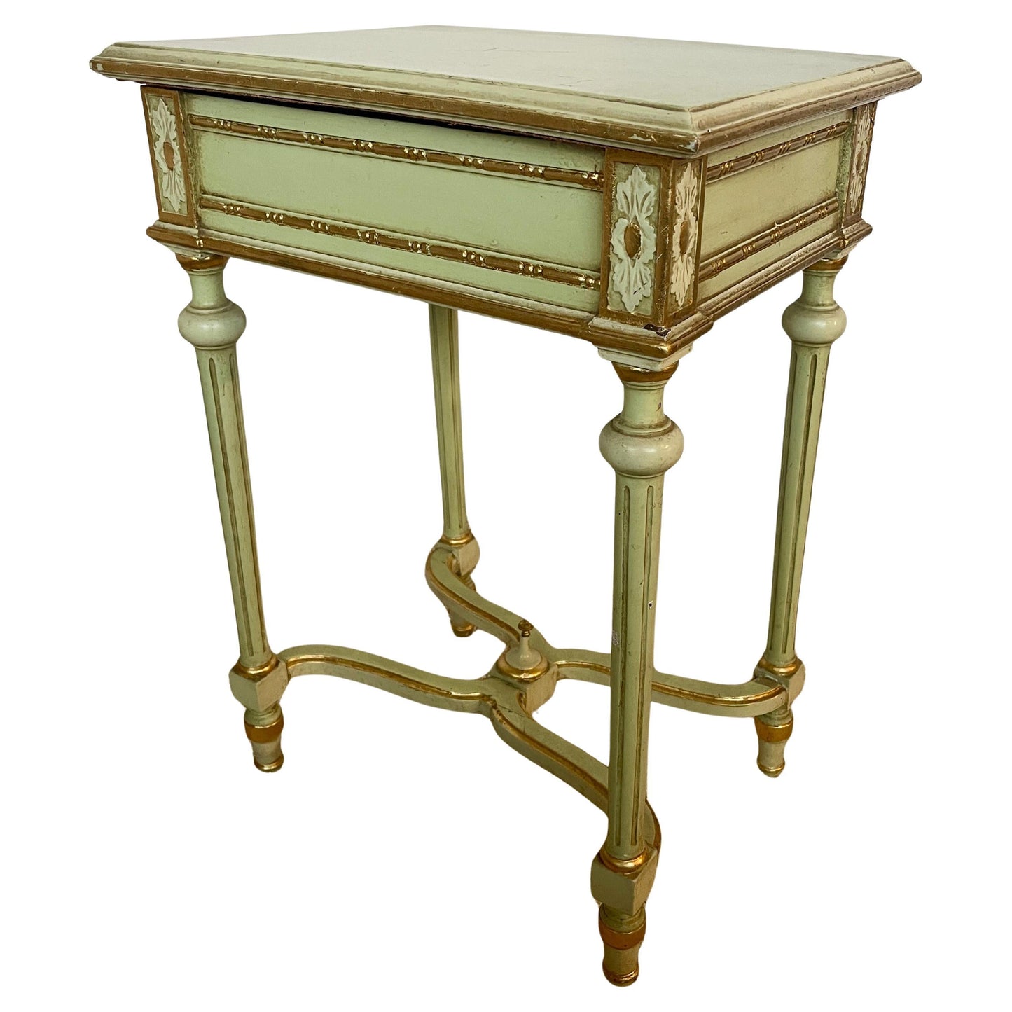 Tavolino antico contenitore stile imperio '900 Italia