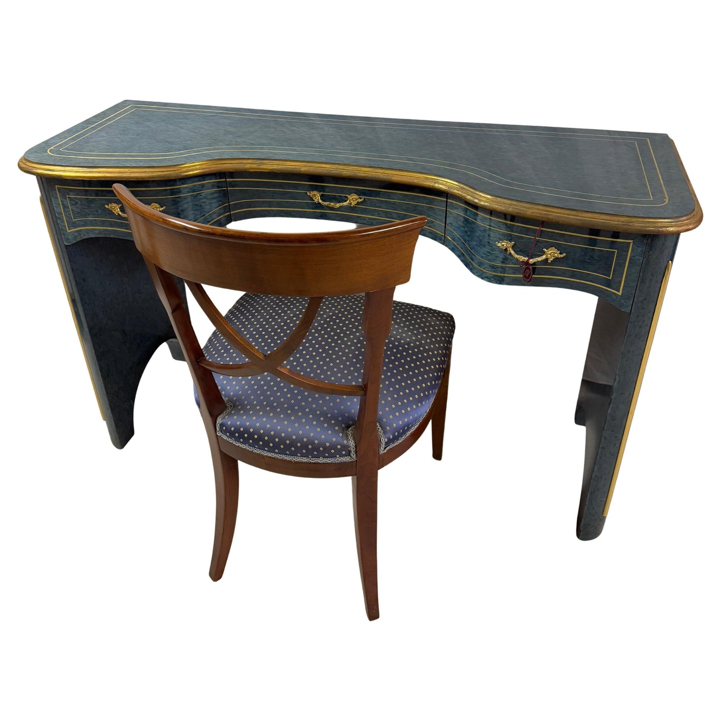 Console, scrivania con sedia in classico stile italiano anni '90