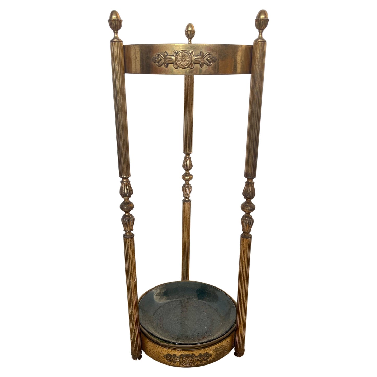 Portaombrelli in ottone stile Mid-Century moderno anni '60 italian