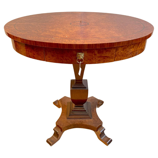 Tavolino in legno stile Biedermeier italiano XX secolo