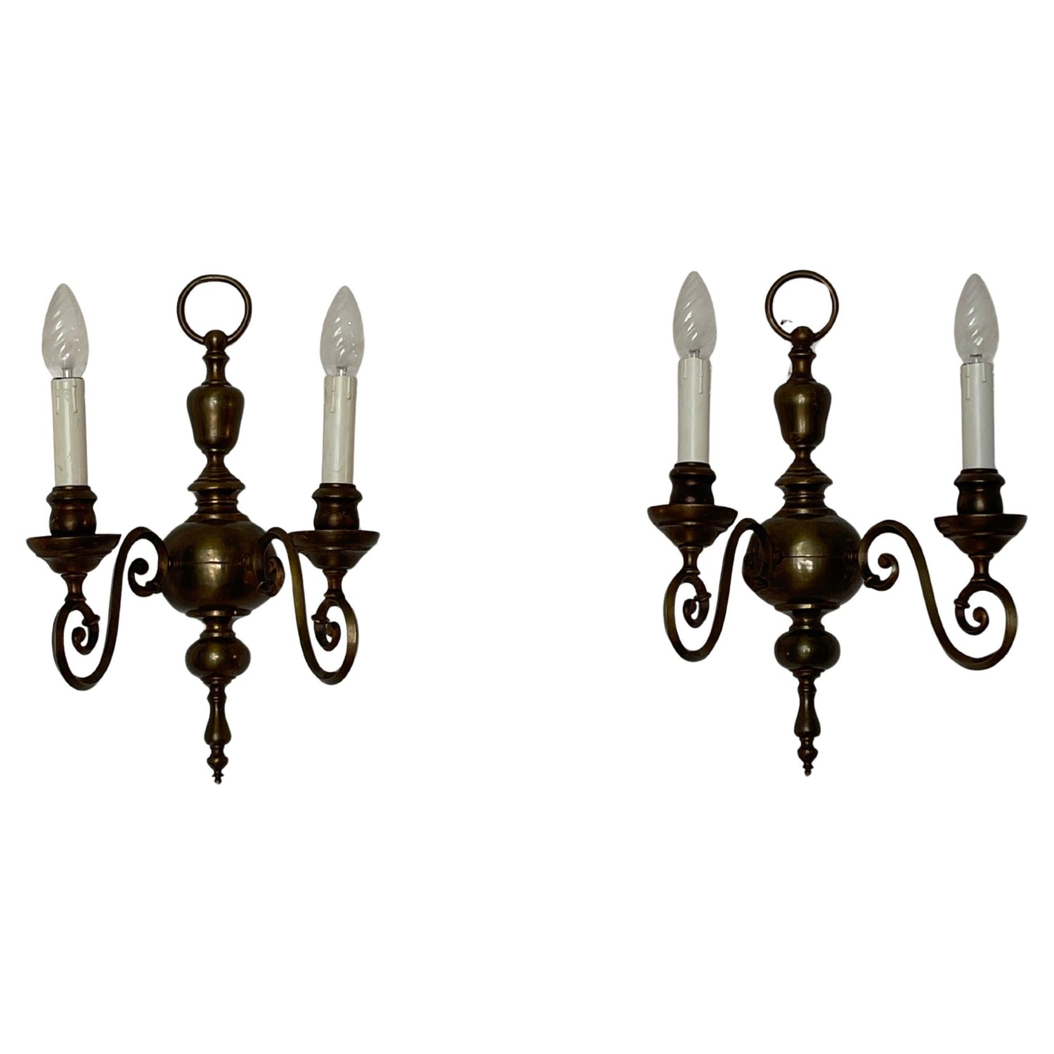 Coppia applique in bronzo anni '60 italian