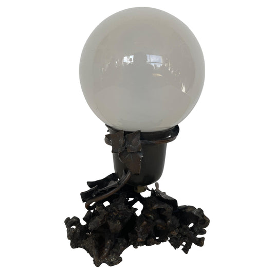 Lampada da comodino Moon in stile ArtDeco degli anni '50, italiana