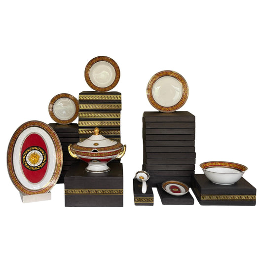 Lussuoso set da pranzo italiano in porcellana stile Versailles anni '70 - Nuevo