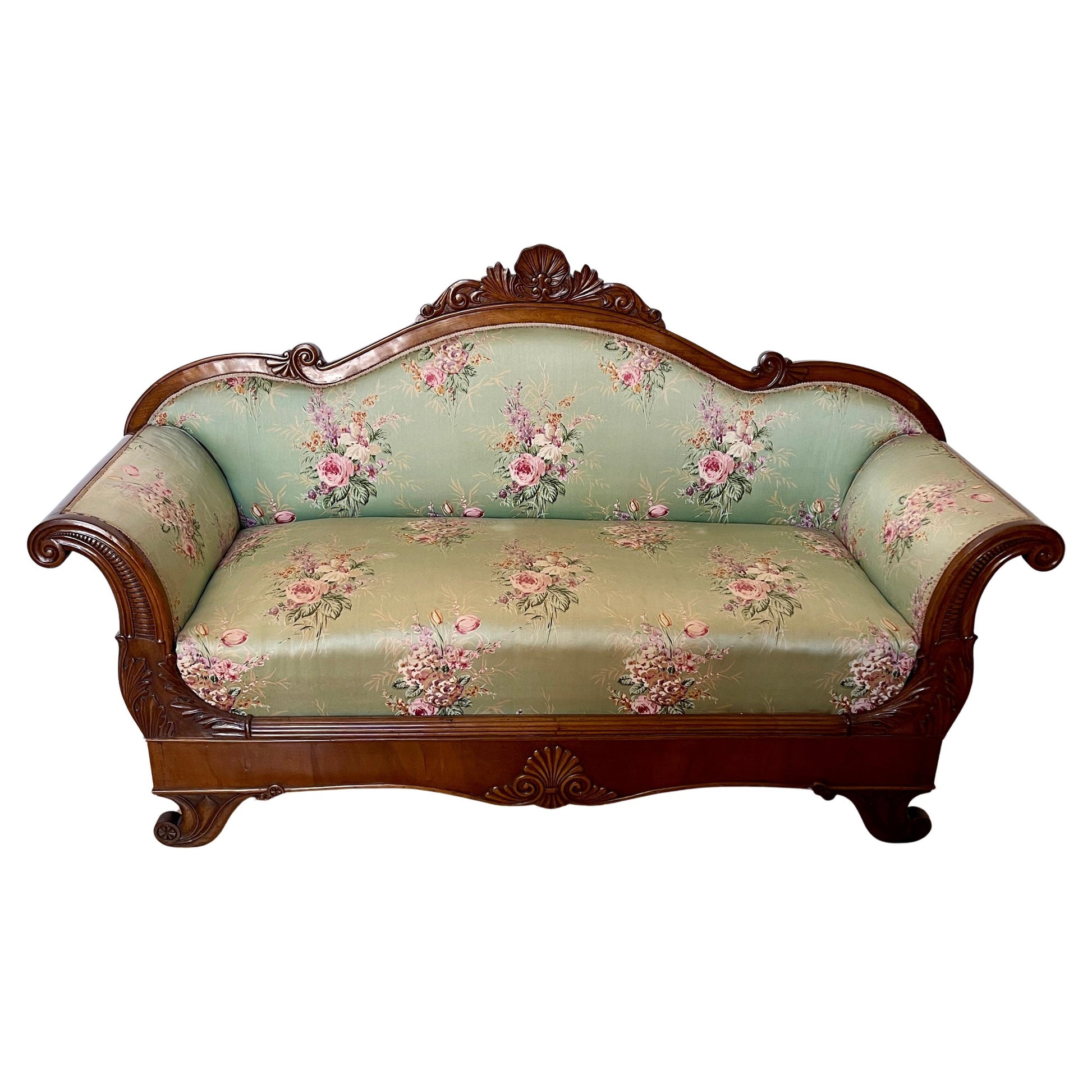 Divano antico stile Luigi Filippo XX secolo