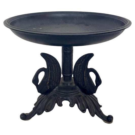 Alzata vintage in bronzo scuro degli anni '90