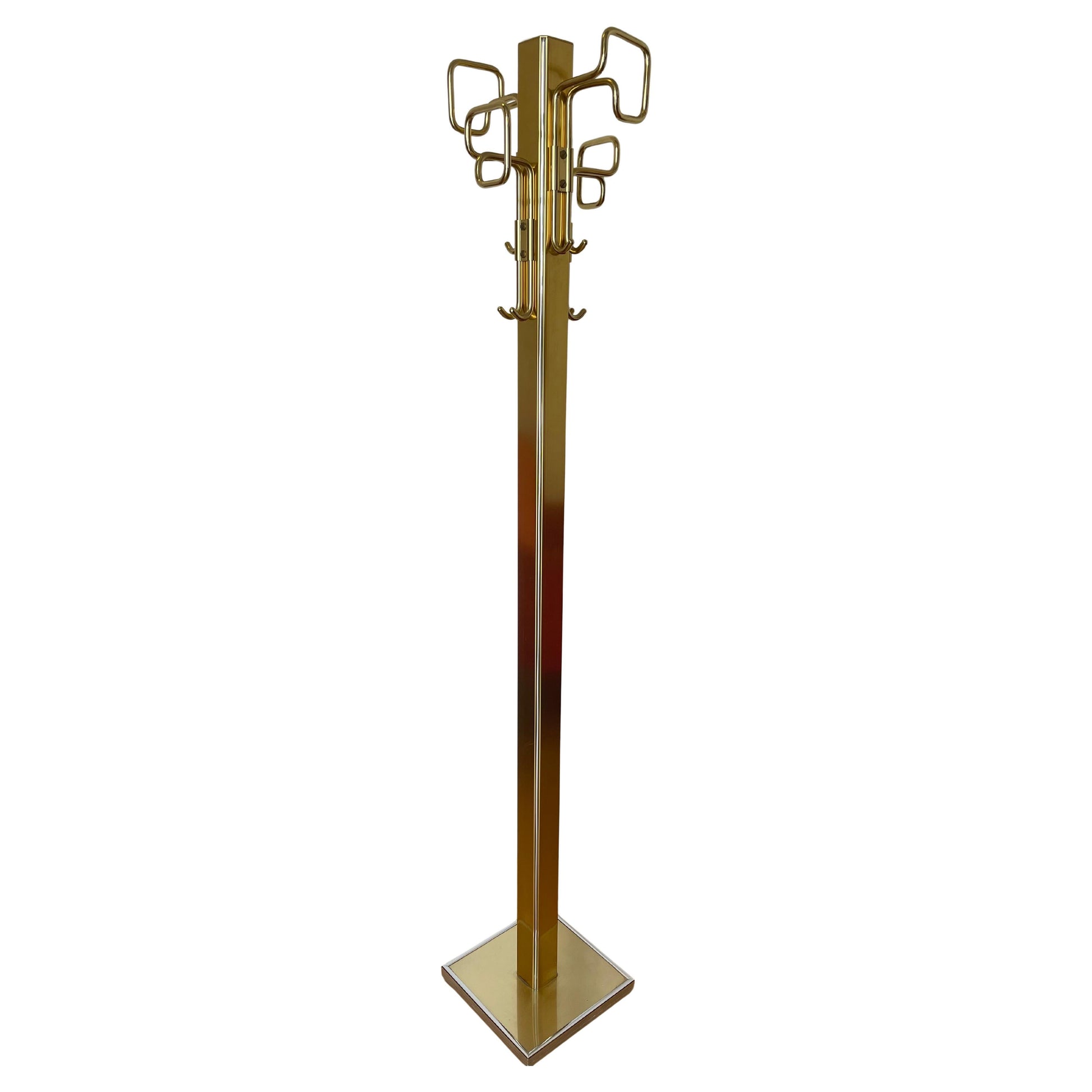 Attacapanni in ottone design belgo chrom vintage anni '90