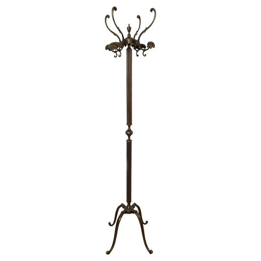 Appendiabiti italiano in Bronzo Forgiato con Dettagli Eleganti, anni '70
