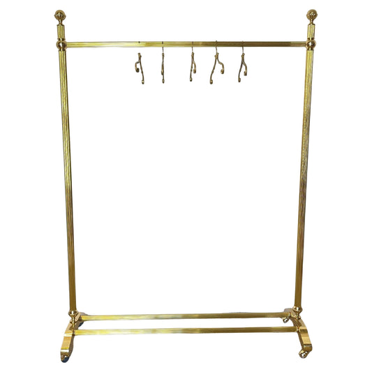 Appendiabiti da Terra in Ottone Lucido -Stile Vintage di Lusso, Italia, anni '60