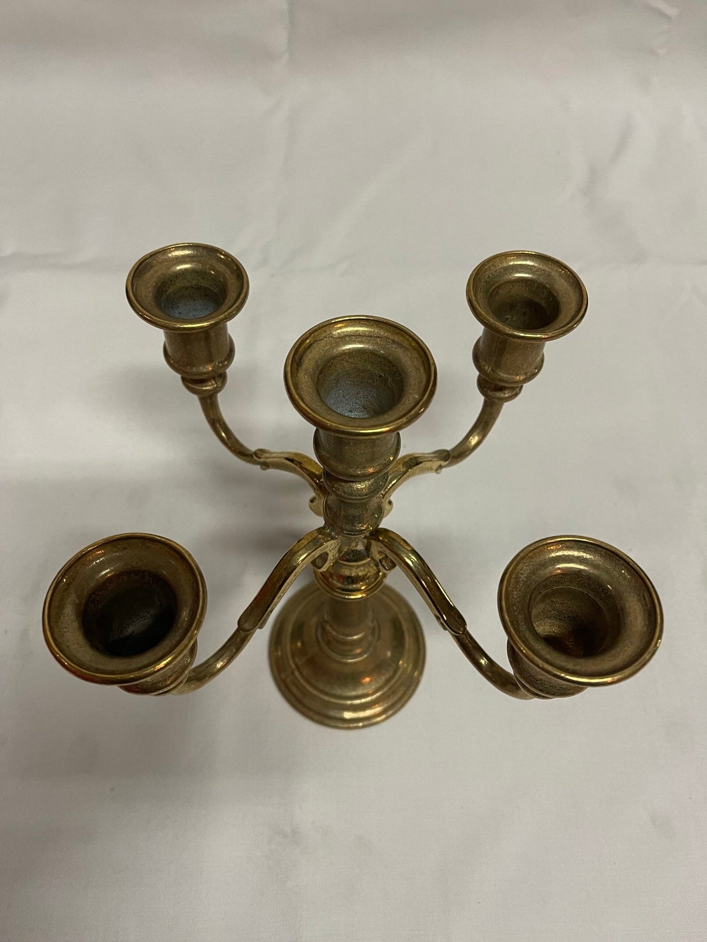 Coppia di candelabri in bronzo XX secolo italiana