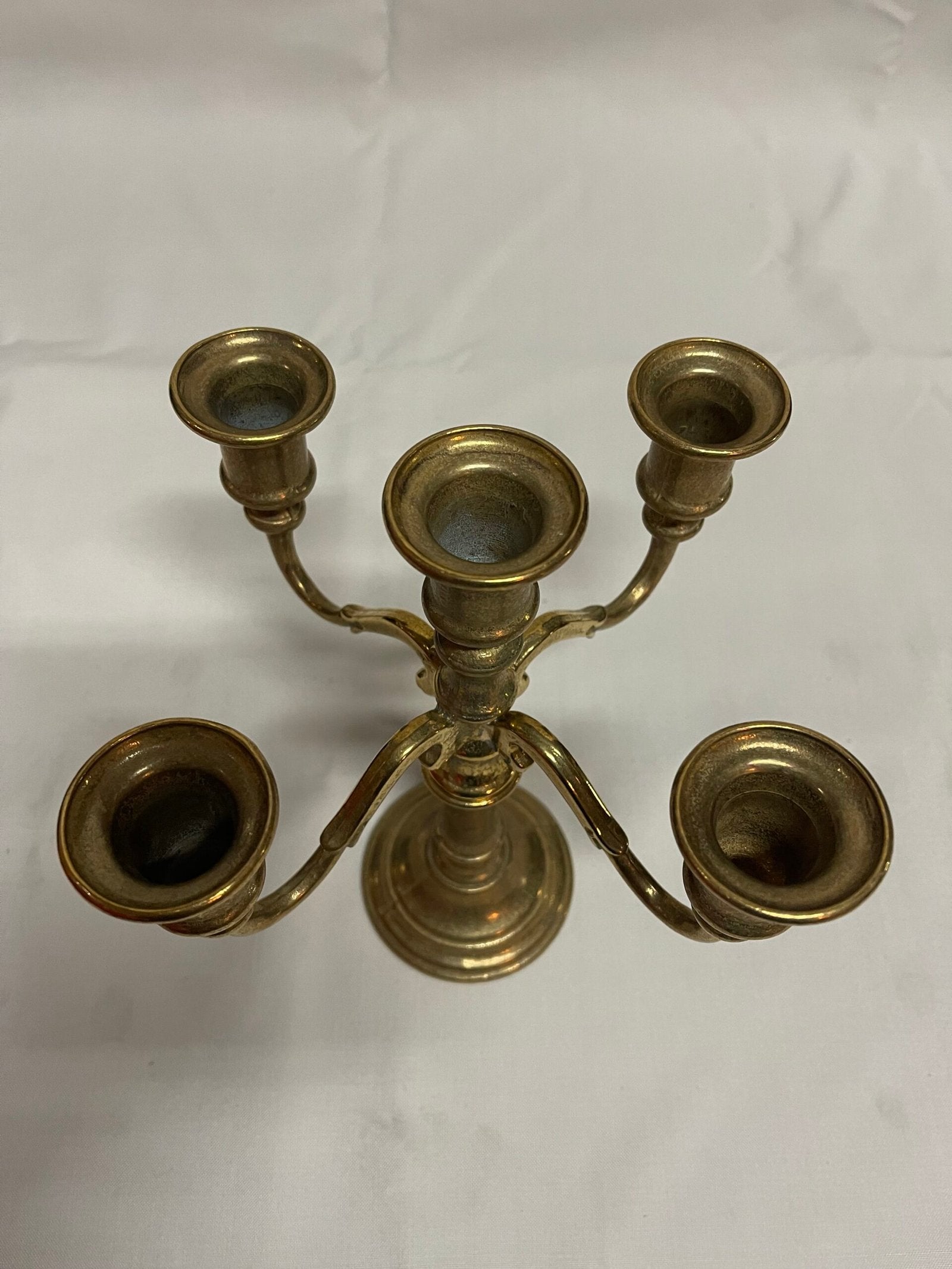 Coppia di candelabri in bronzo XX secolo italiana