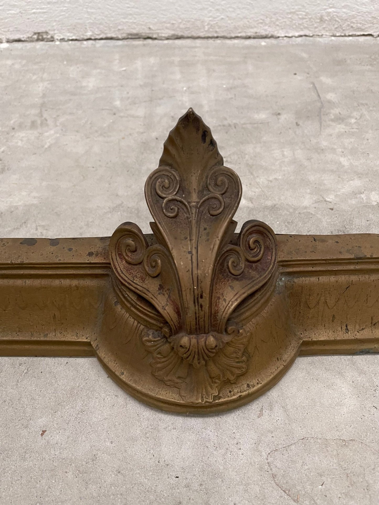 Antico Parafuoco in ottone stile imperio XIX secolo italiano