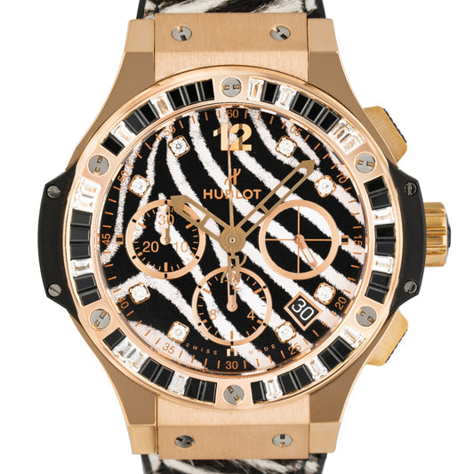 BIG BANG ZEBRA LIMITED EDITION 250PC 341.PX.7518.VR.1975 ROSE GOLD FULL SET YEAR 2021 41MM