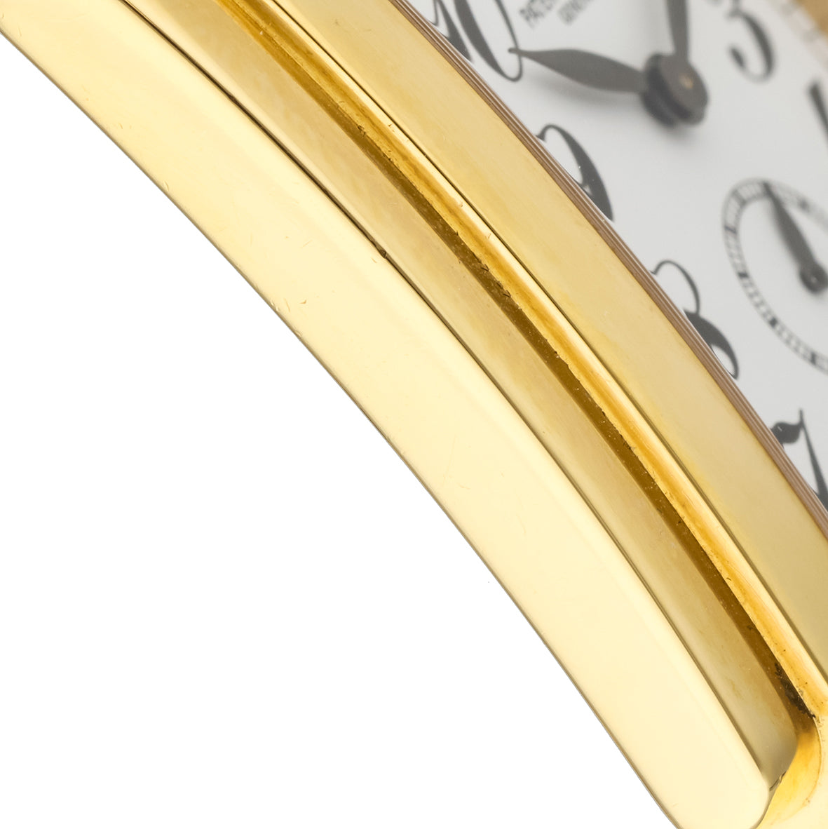GONDOLO 5024/1 FULL YELLOW GOLD PORCELAIN-WHITE DIAL EXTRACT FROM THE ARCHIVES PATEK PHILIPPE YEAR 2003 30X38MM
