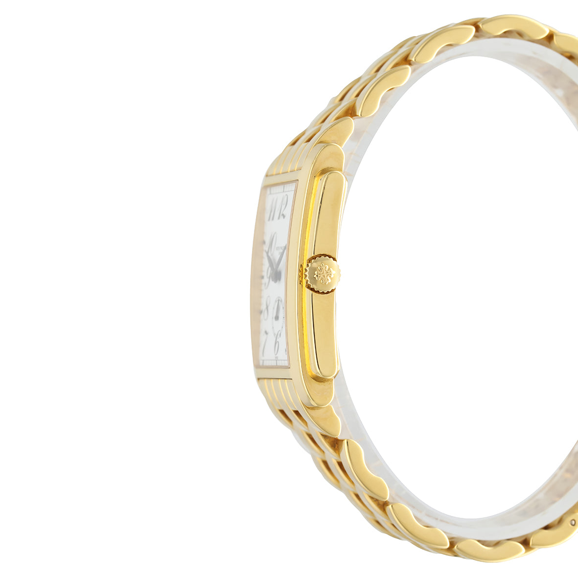 GONDOLO 5024/1 FULL YELLOW GOLD PORCELAIN-WHITE DIAL EXTRACT FROM THE ARCHIVES PATEK PHILIPPE YEAR 2003 30X38MM