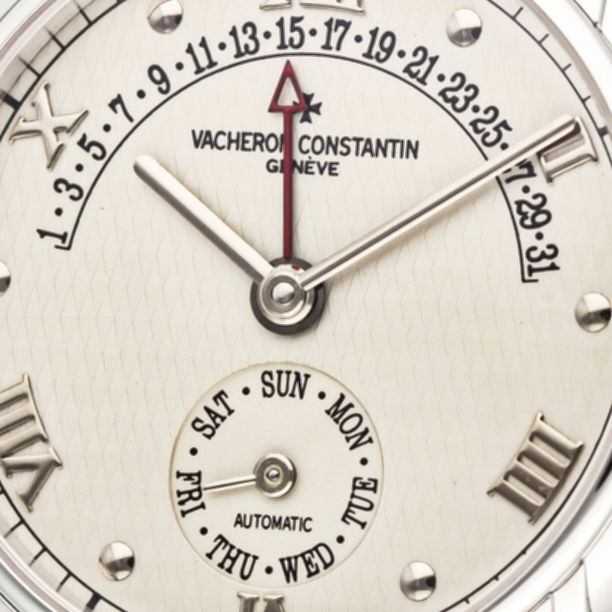 PATRIMONY 47245/000G RETROGRADE CALENDAR 31 DAYS WHITE GOLD 18KT 37MM YEAR 2003