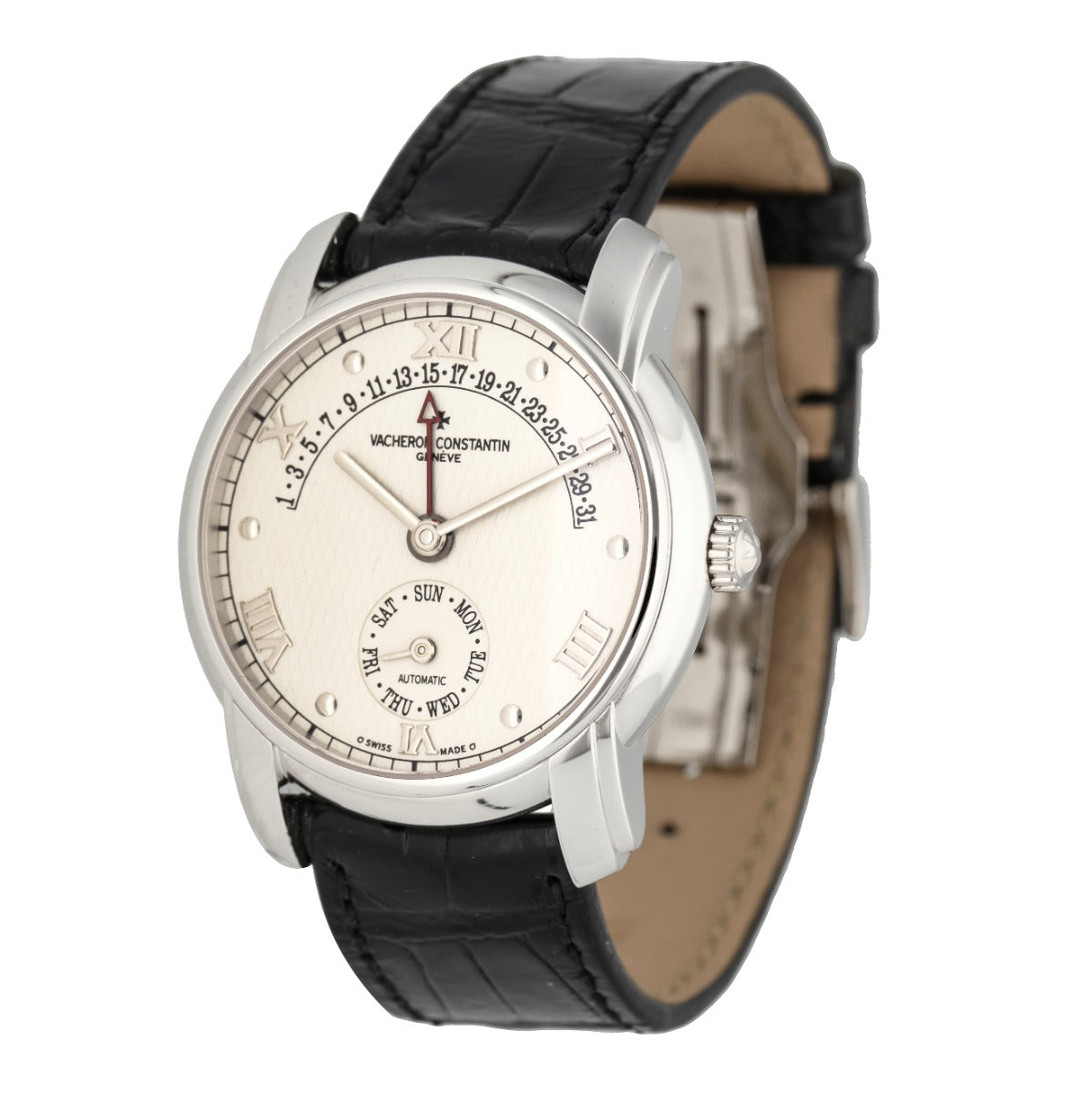 PATRIMONY 47245/000G RETROGRADE CALENDAR 31 DAYS WHITE GOLD 18KT 37MM YEAR 2003